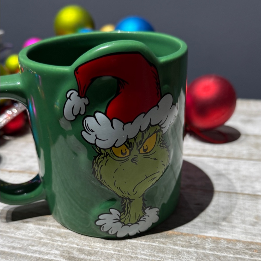Green Grinch Christmas Mug